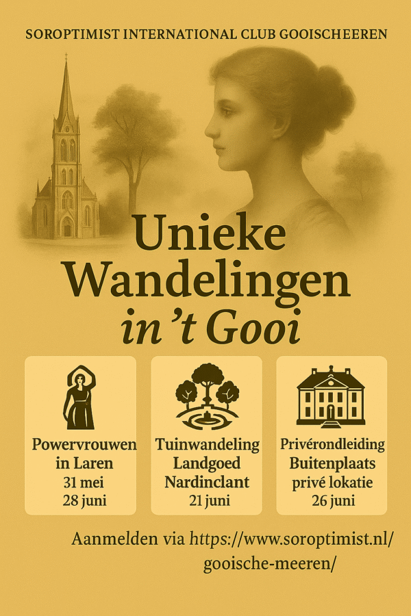 Wandel mee en stap in de voetsporen van Historische Gooise vrouwen, 31 mei