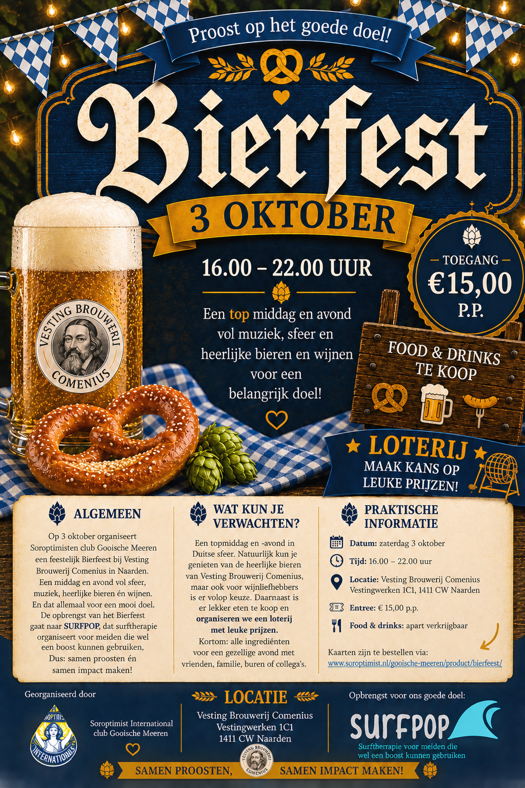 Ticket 3 oktober 2026 het Naardense Bierfest van het Jaar!