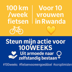 100 km/week fietsen voor 100 weken hoop