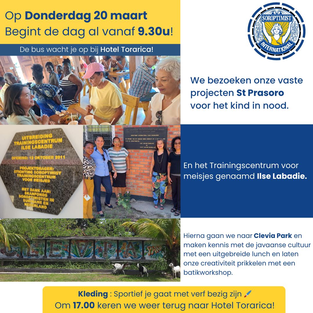 Programma lustrum activiteit dag 2 op 20 maart 2025