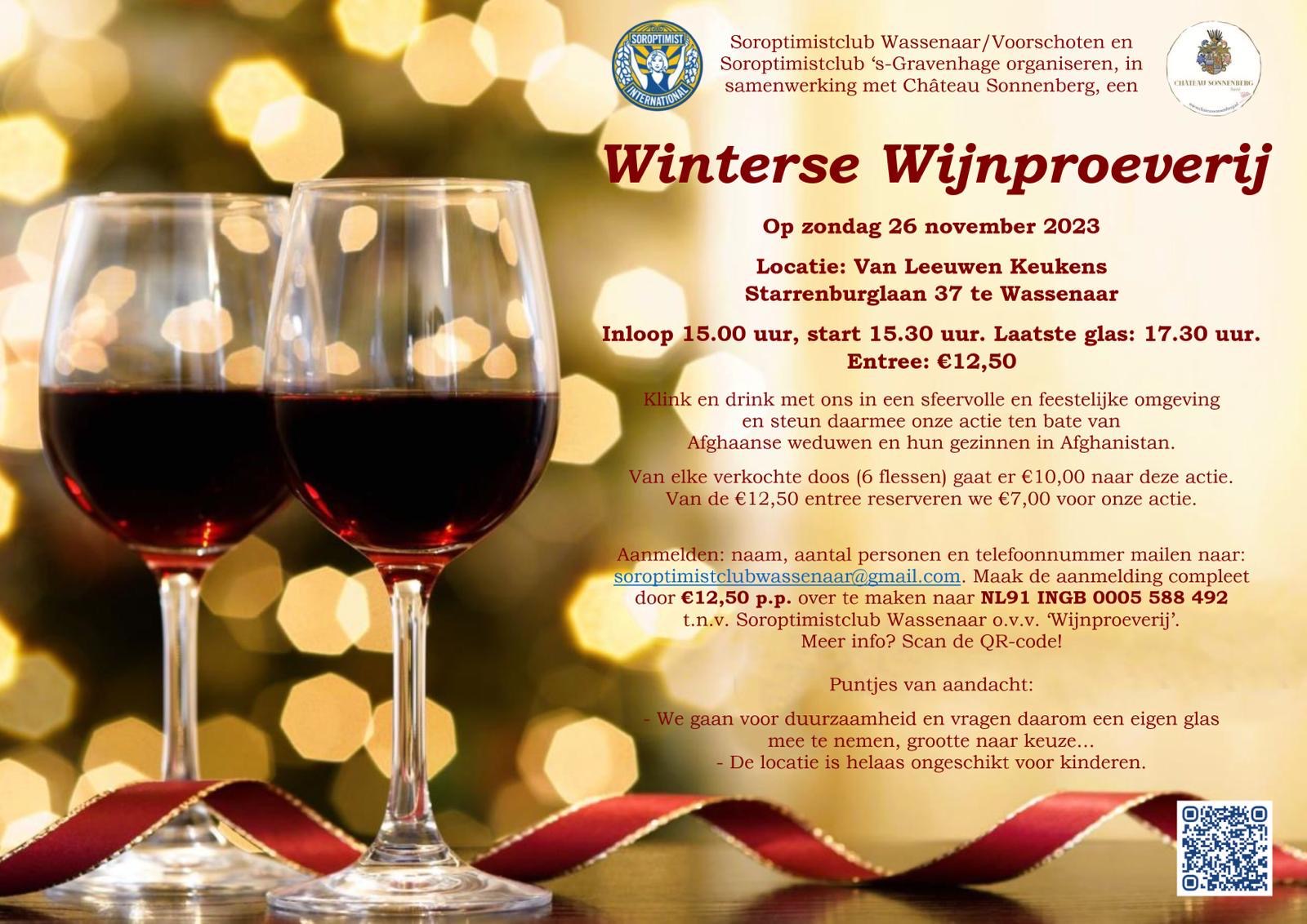 Winterse wijnproeverij