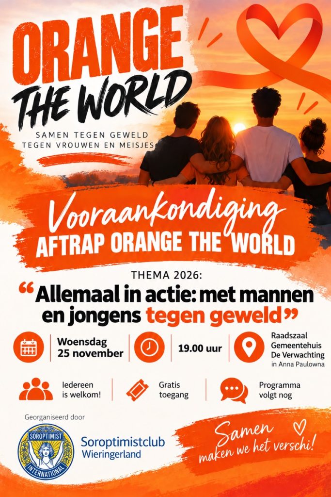 Flyer Aftrap Orange the World 2026