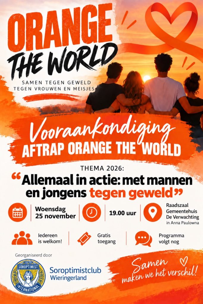 Flyer Aftrap Orange the World 2026