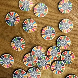 SDG pin met logo