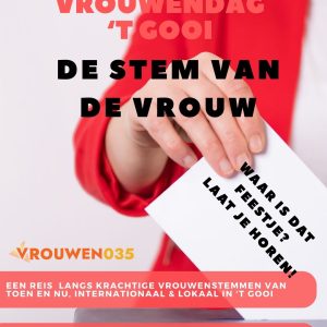 Ticket 8 maart 2026 gezamenlijke viering Internationale Vrouwen Dag 't Gooi 2026