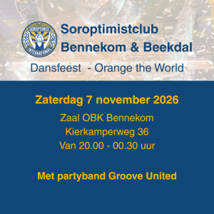 Dansfeest - Orange the world 2026 [Jongeren ticket]